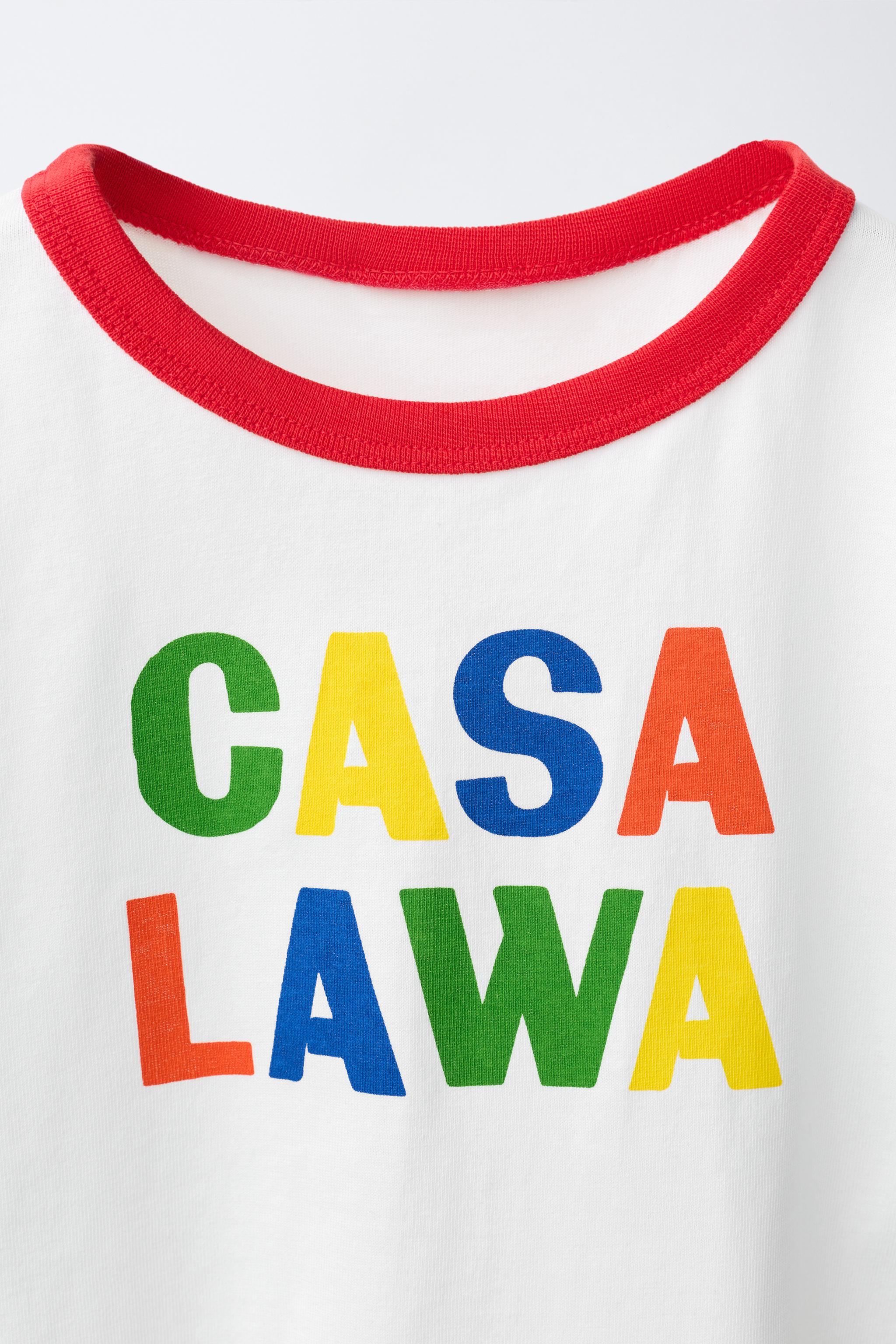 CASA LAWA X ZARA KIDS PRINTED LOGO T-SHIRT